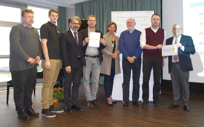 Auszeichnung "MINT-freundlichen Schulen" in Düsseldorf (04.12.2017)