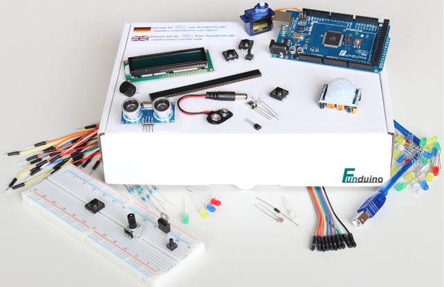 16 Lernsets mit Arduino Mikrocontrollern